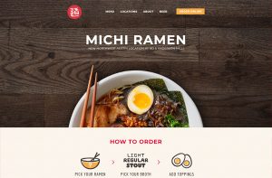 Previous Thai Restaurant Website Design Sample