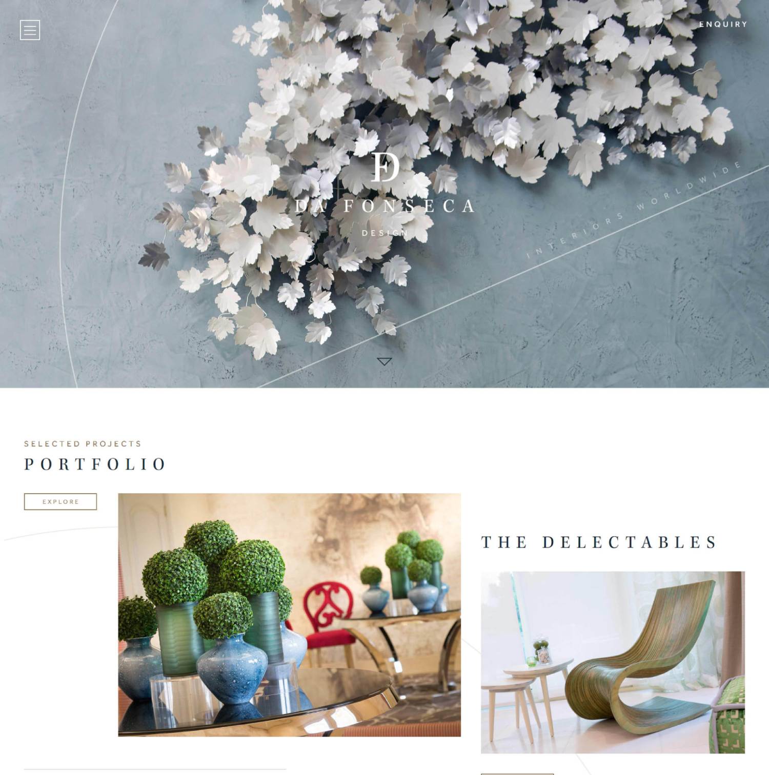 Previous Interior Design Website Design Example