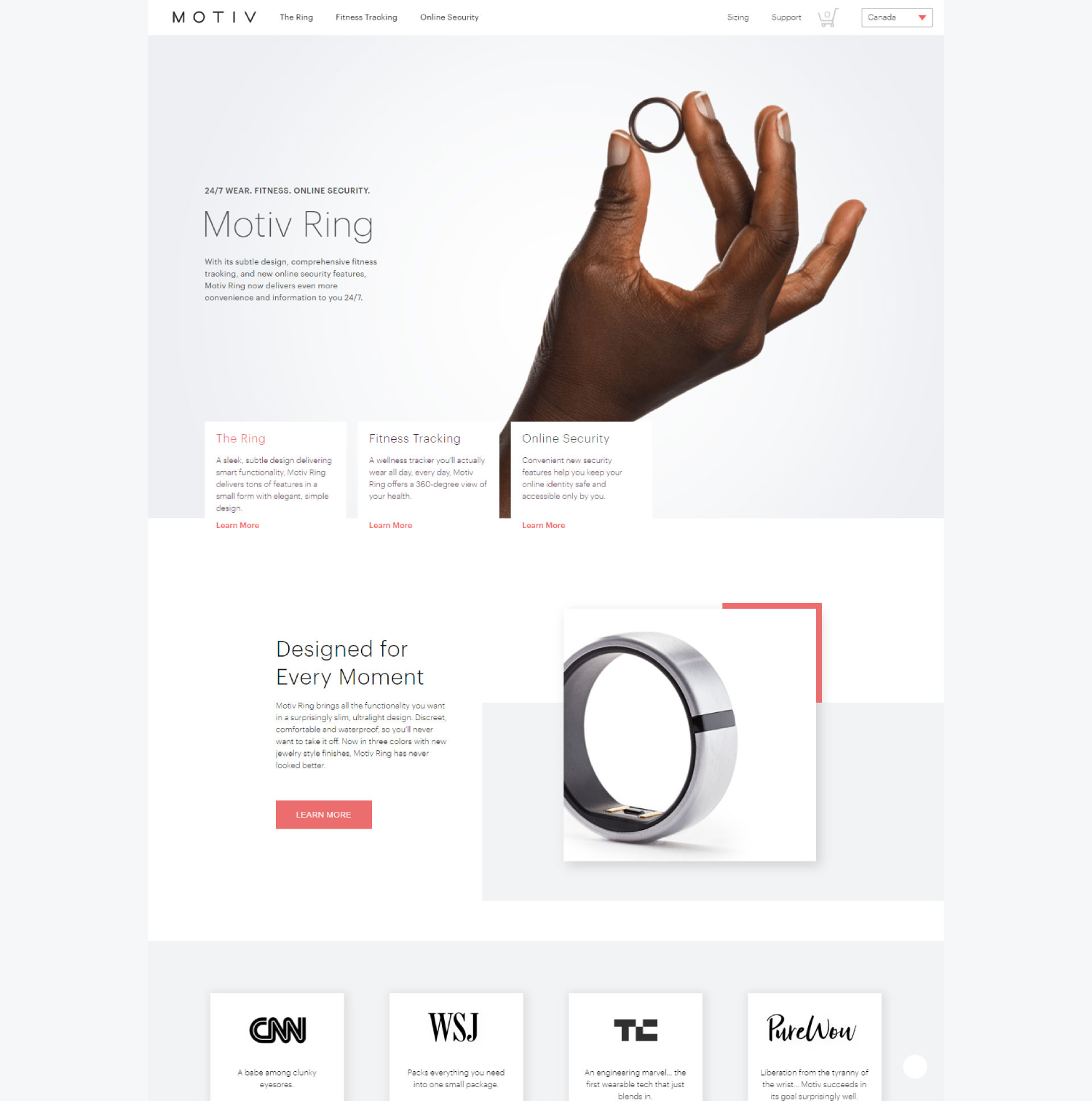 Previous Health Technology Website Design Example