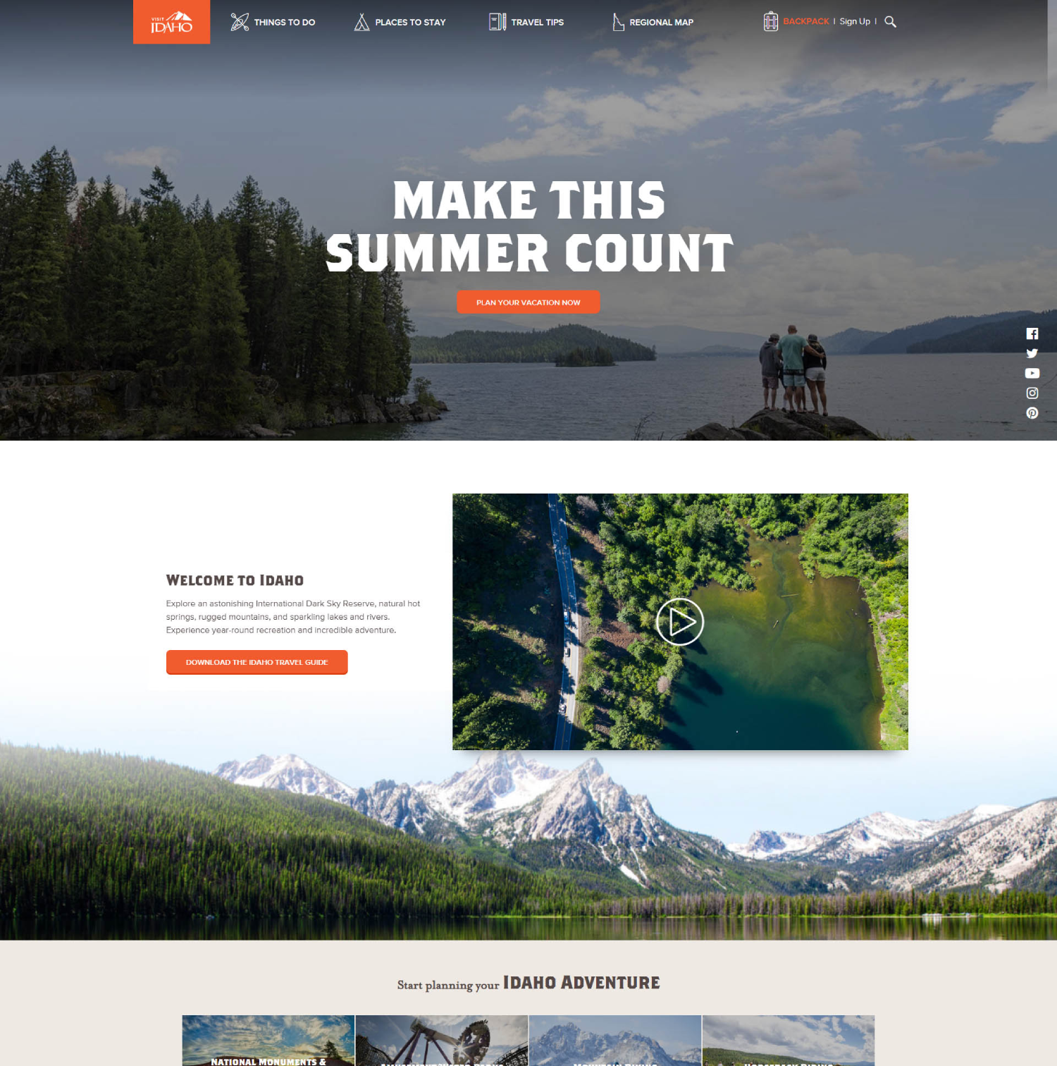 Previous Travel Tours Website Design Sample