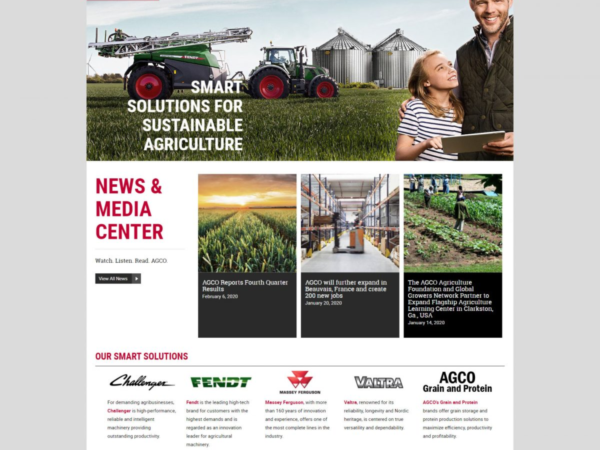 Previous Agricultural Manufacturing Website Design Sample